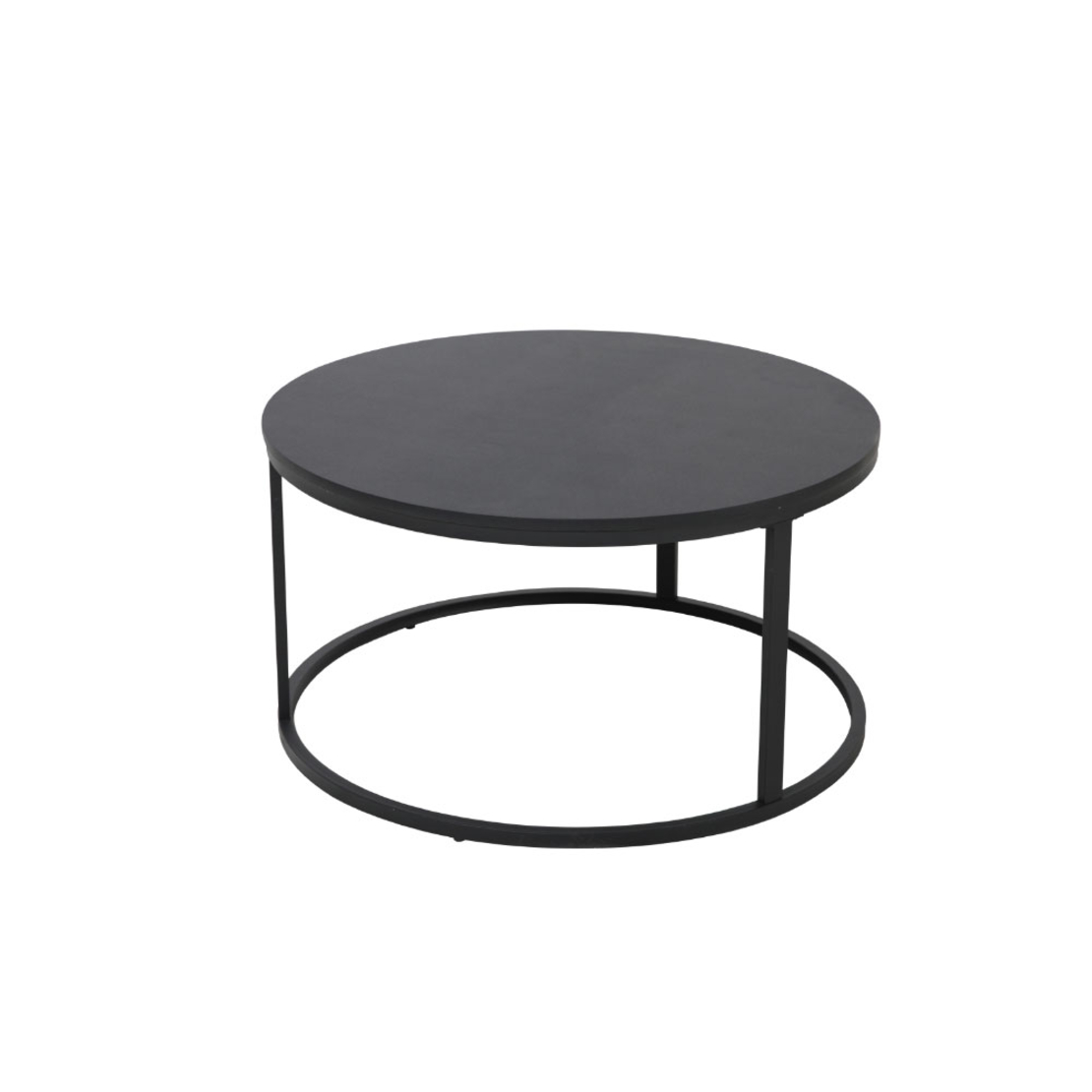 TONDO COFFEE TABLE MDF BLACK 80x80xH40cm E1 PRC