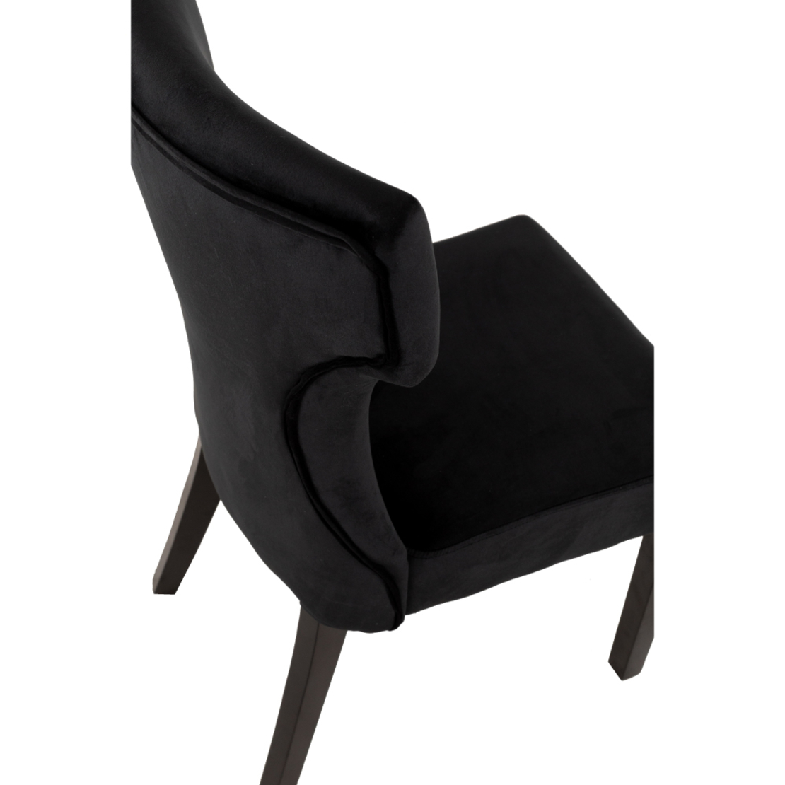 TORRO CHAIR FABRIC BLACK WOOD BLACK E1 PRC