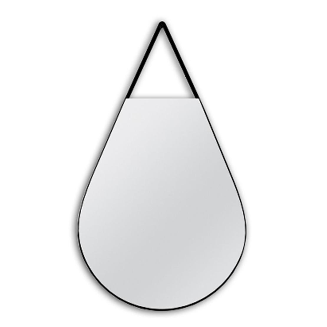 DROP MIRROR WALL METAL BLACK 50x3xH90cm PRC