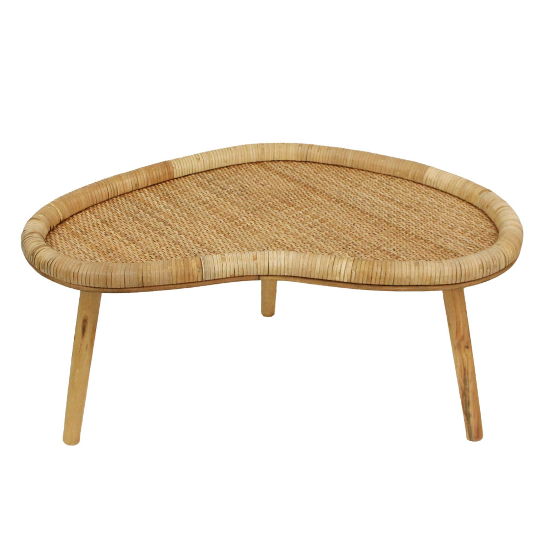 KAMIRA SIDE TABLE SET 2PCS RATTAN NATURAL MDF 90x5
