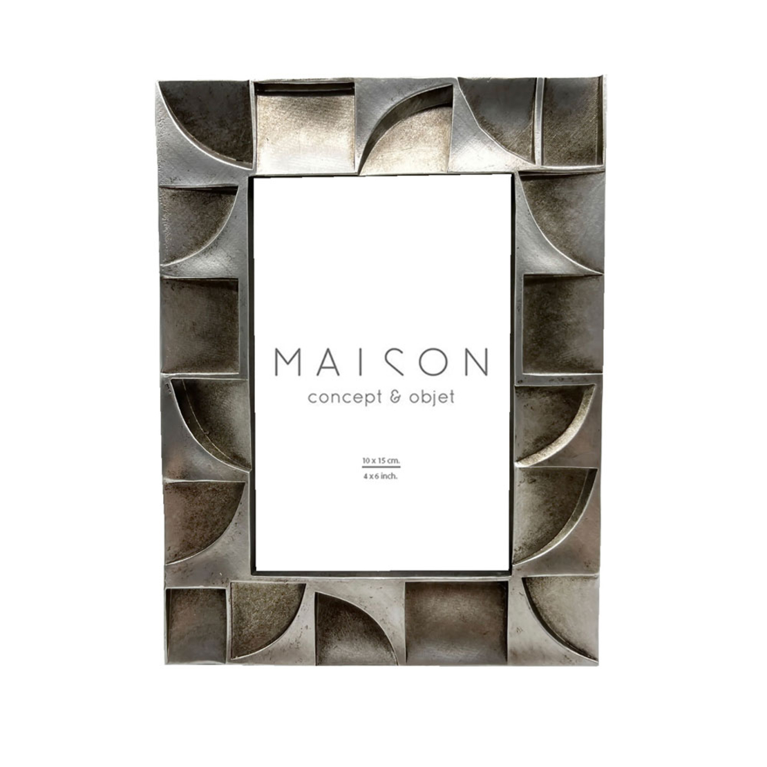 LOEN PHOTO FRAME POLYRESIN GLASS SILVER 16x1,8xH21