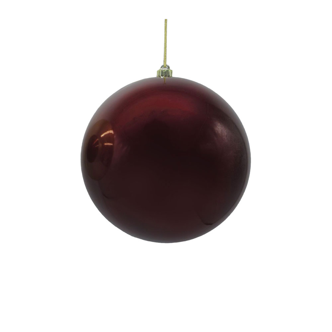 XMAS CAROL 15 PENDANT BALL PLASTIC BORDEAUX 15x15x