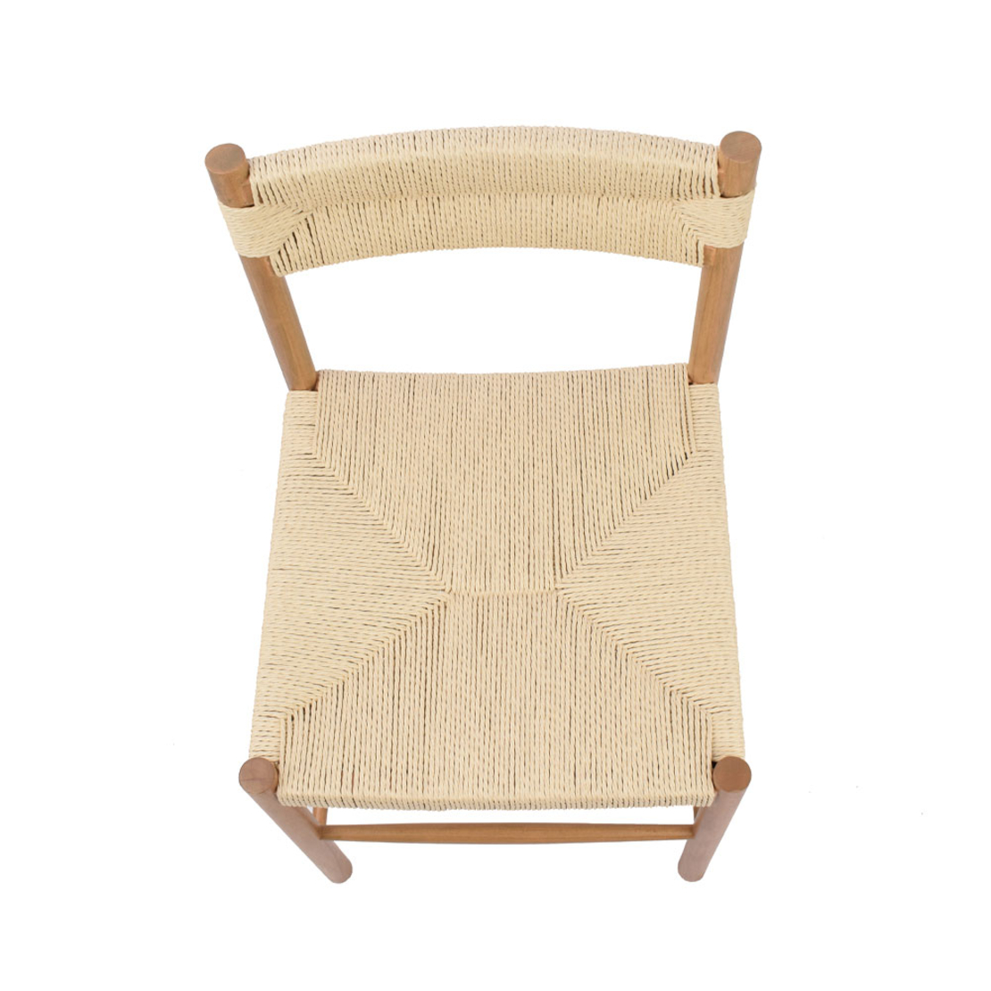 CABO CHAIR WOOD RUBBERWOOD NATURAL ROPE PRC