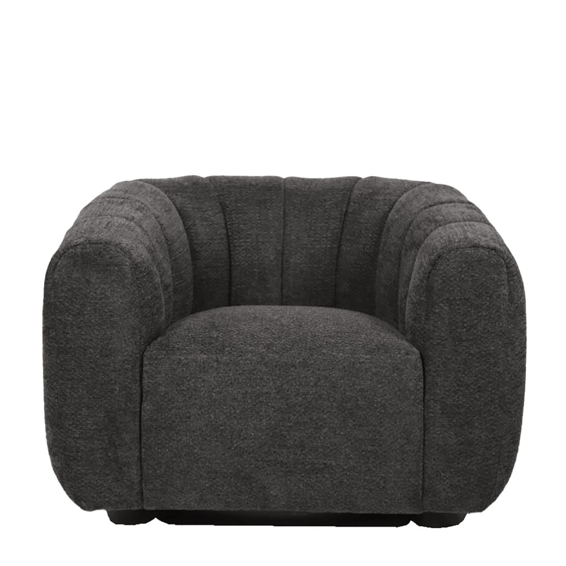 ASCOT ARMCHAIR SWIVEL FABRIC GREY METAL PRC