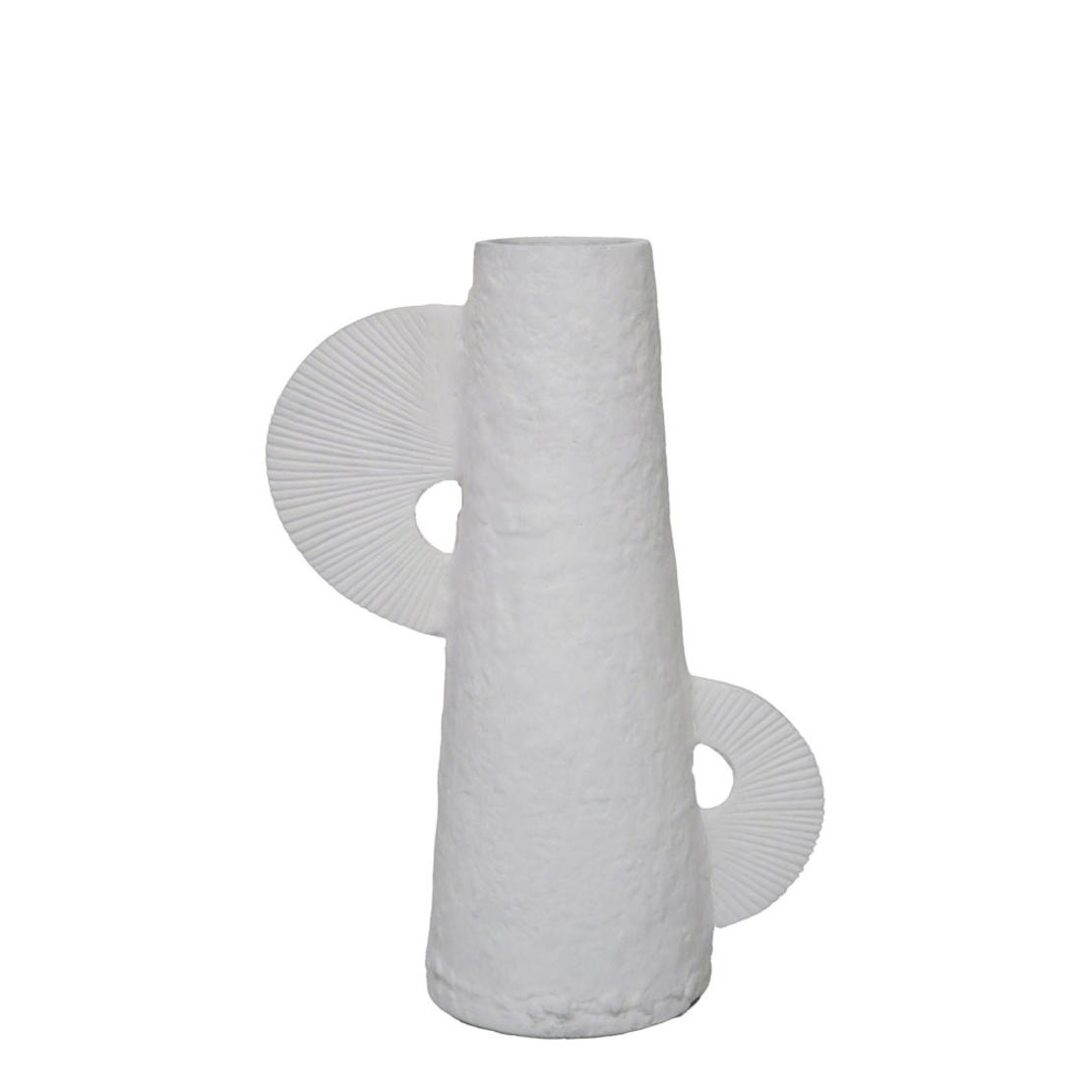 FINTON VASE 22x12x30 ALUMINIUM WHITE