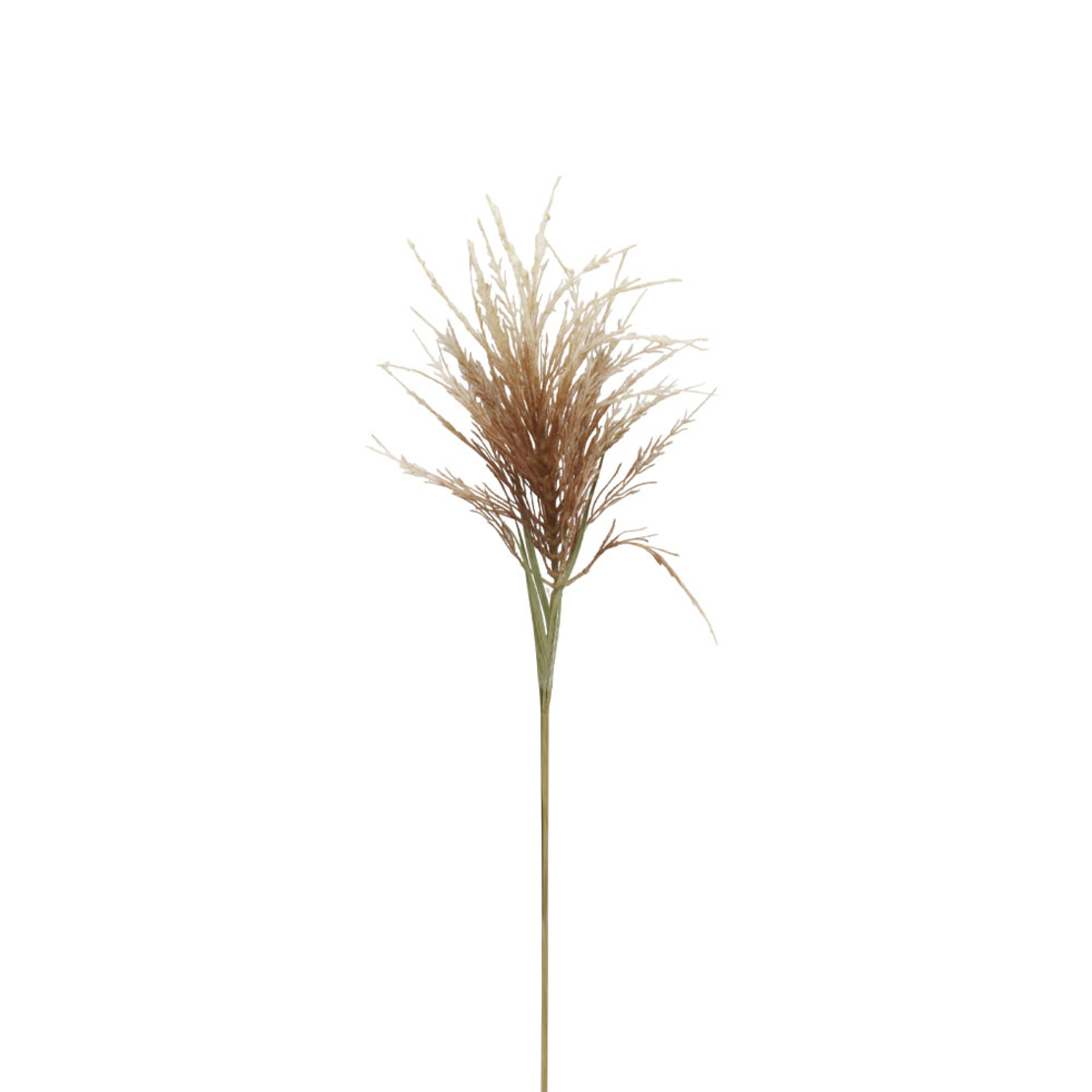 FLOCKING ARTIFICIAL FLOWER BEIGE BROWN GREEN H93cm