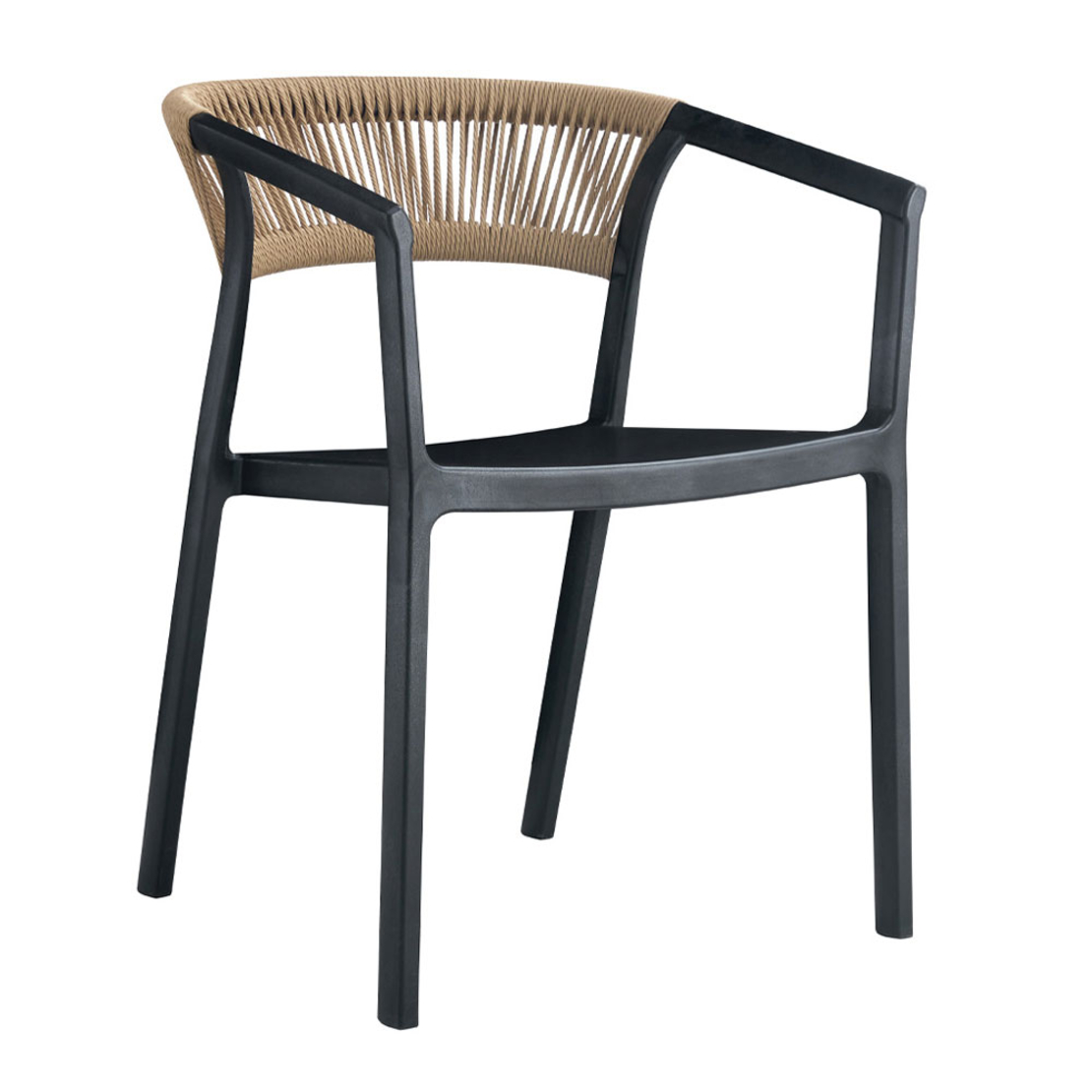CONCORD CHAIR PP BLACK LATTE PRC