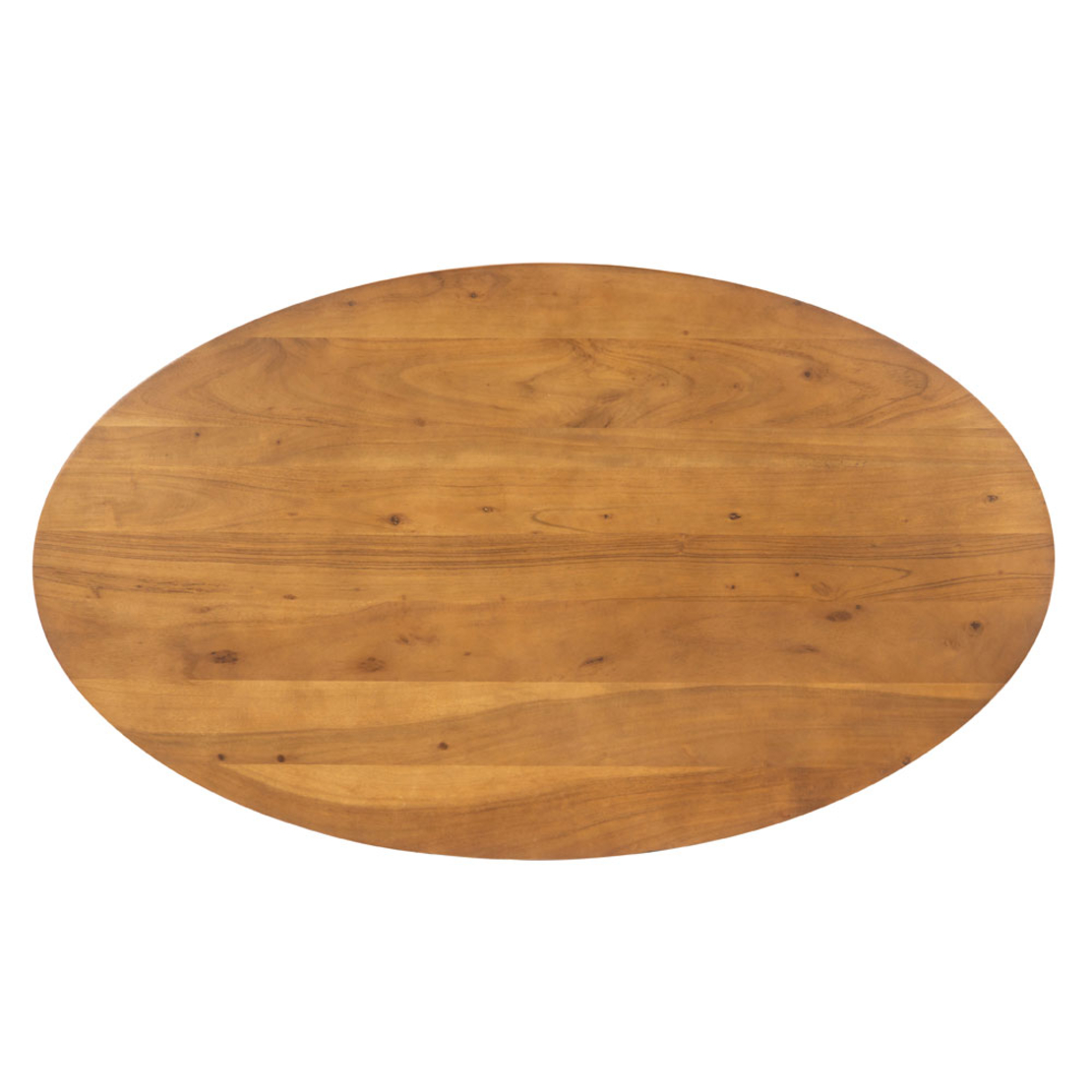 OVO COFFEE TABLE WOOD ACACIA WALNUT METAL BLACK 121x71xH44cm IN