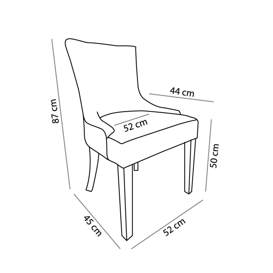 OXFORD CHAIR FABRIC SAND BEIGE WOOD RUBBERWOOD BLACK PRC