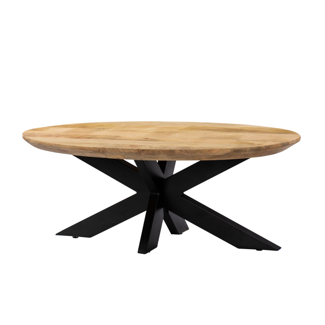 SKORPIO COFFEE TABLE WOOD MANGO WALNUT METAL BLACK 120x60xH45cm IN