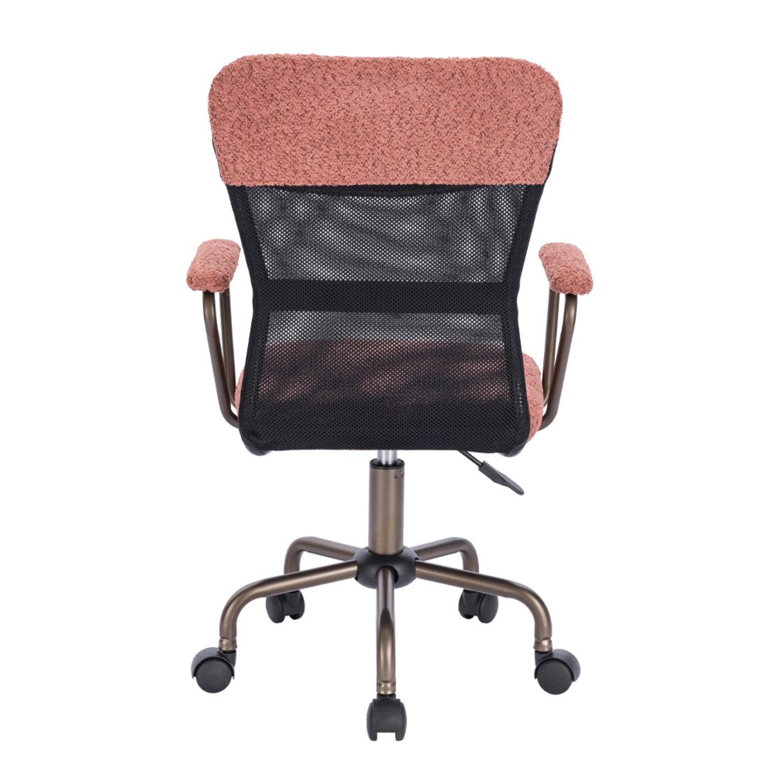 BELL CHAIR DESK FABRIC PUCE GUNMETAL 54x52xH92cm P