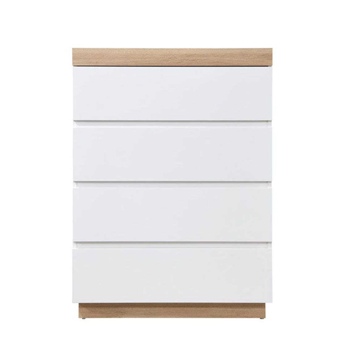 CASA PEDESTAL 4DRAWERS CHIPBOARD WITH MELAMINE CARTA WHITE CHIPBOARD WITH MELAMINE CARTA NATURAL E1