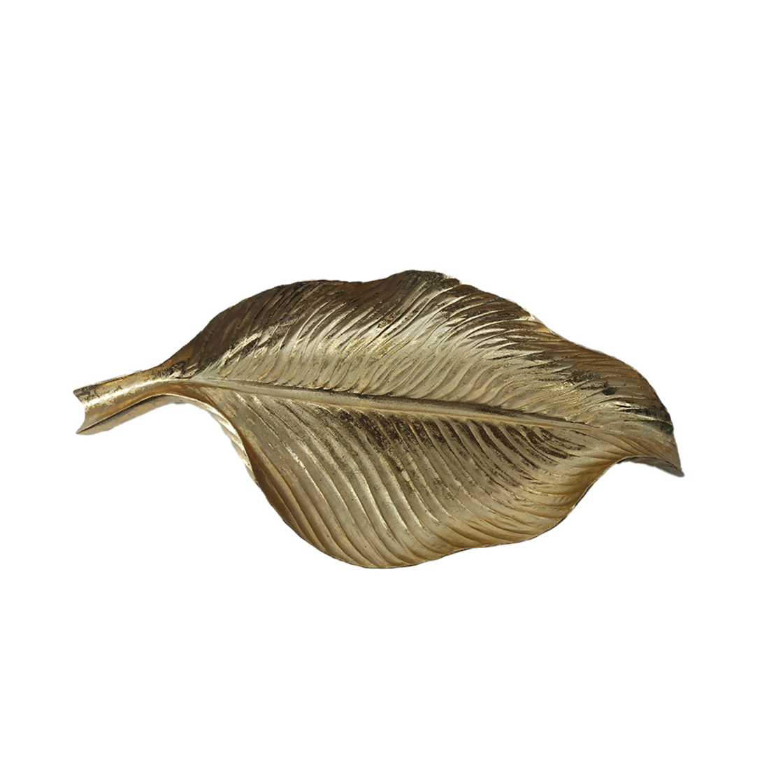 WIND PLATTER POLYRESIN GOLD 39x18xH4,8cm PRC