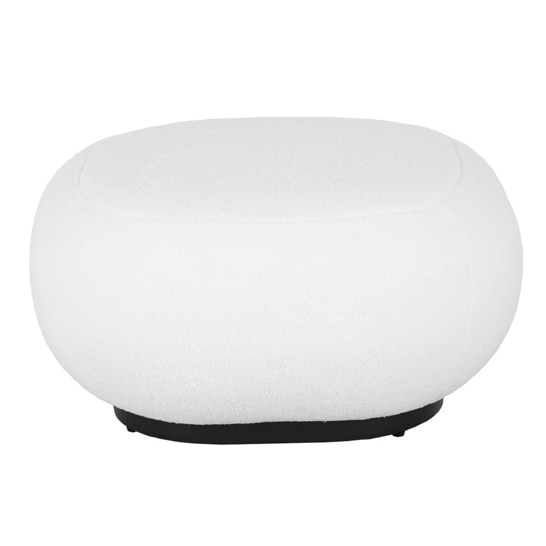 BO STOOL FABRIC WHITE METAL BLACK E1 PRC
