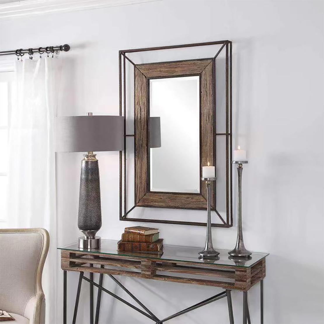 MISTRAS MIRROR METAL NATURAL BLACK 80xH120cm E1 PRC