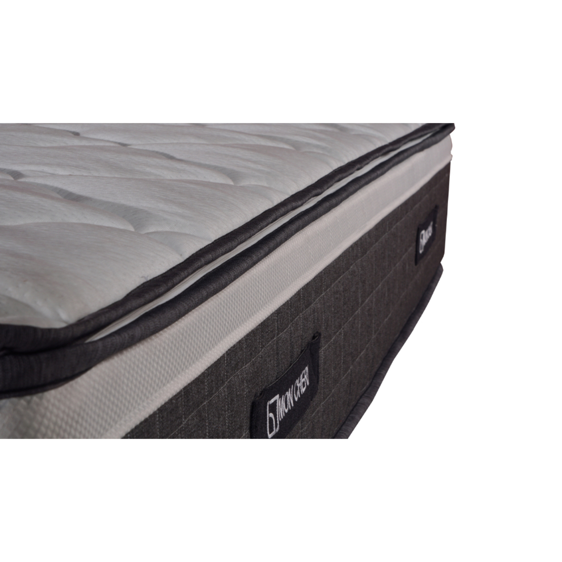 MON CHERI MATTRESS 160x200cm FABRIC WHITE FOAM ANTHRACITE TR