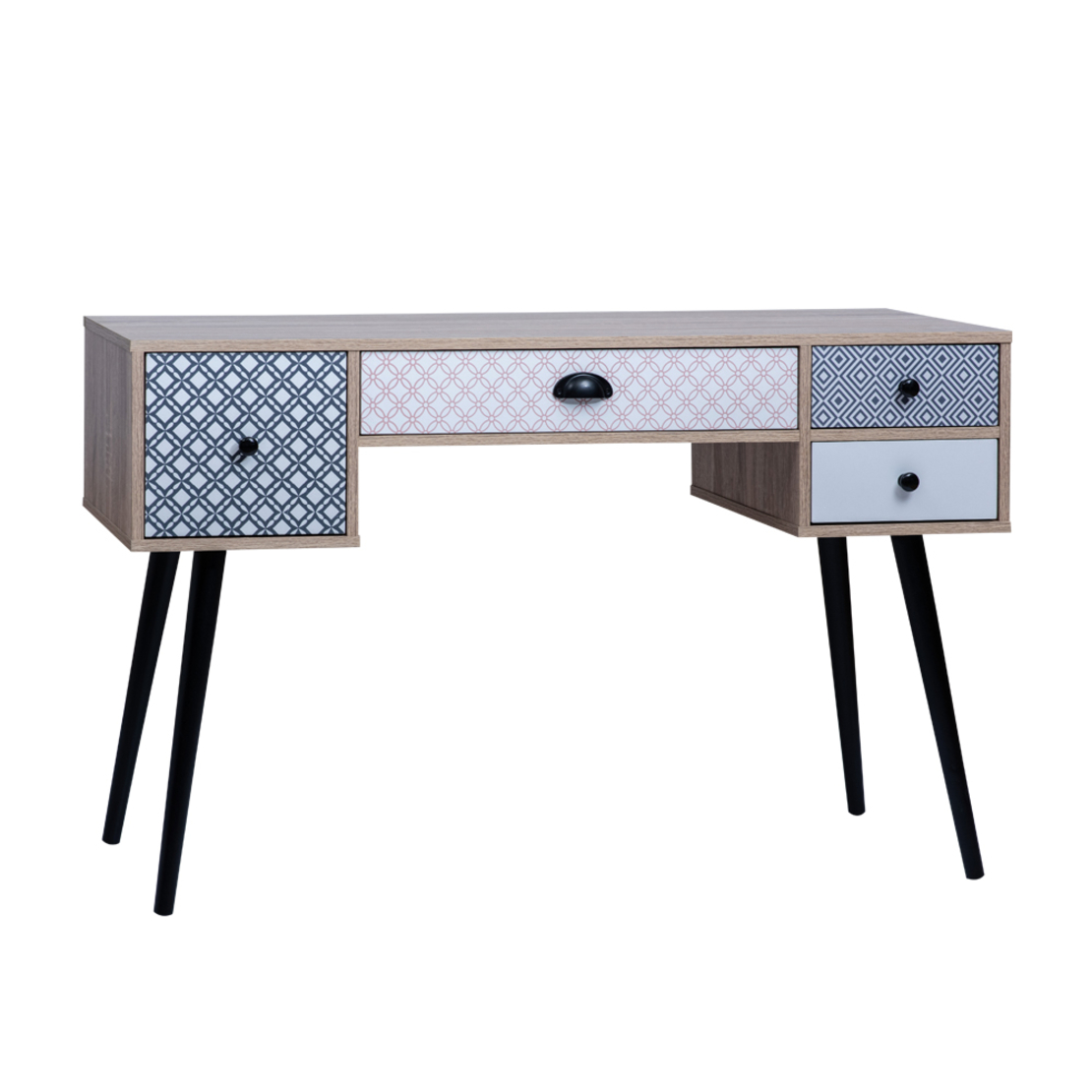 EZRA CONSOLE MELAMINE SONOMA WITH PATTERN BLACK 120x40xH75cm E1 PRC