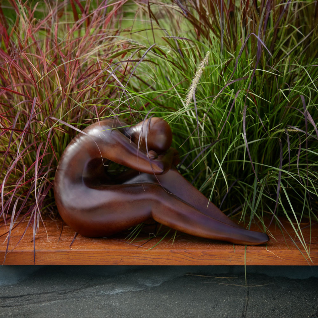 KARSON DECO FIGURE POLYRESIN BROWN 57x22,9xH30,4cm