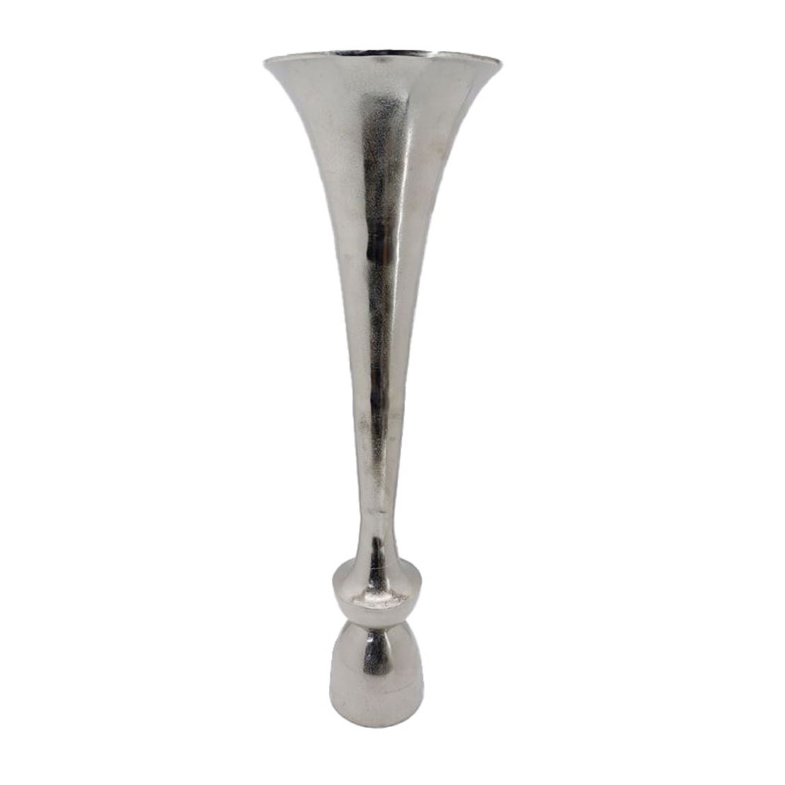 LUXOR VASE ALUMINIUM SILVER NICKEL 29,25x29,25xH99