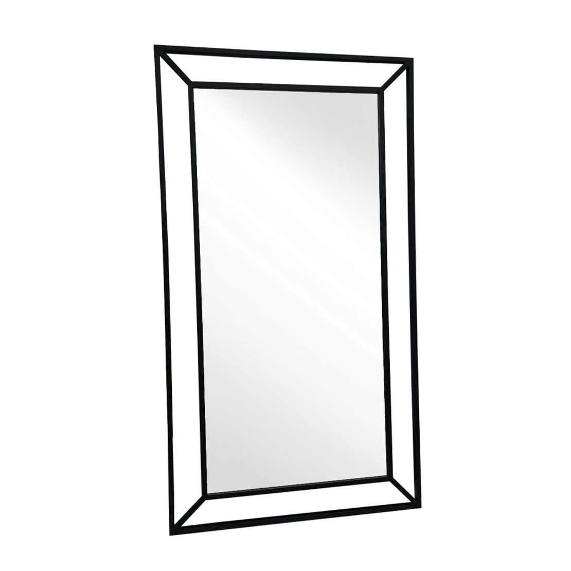 PENDANT MIRROR METAL BLACK 100xH180cm PRC