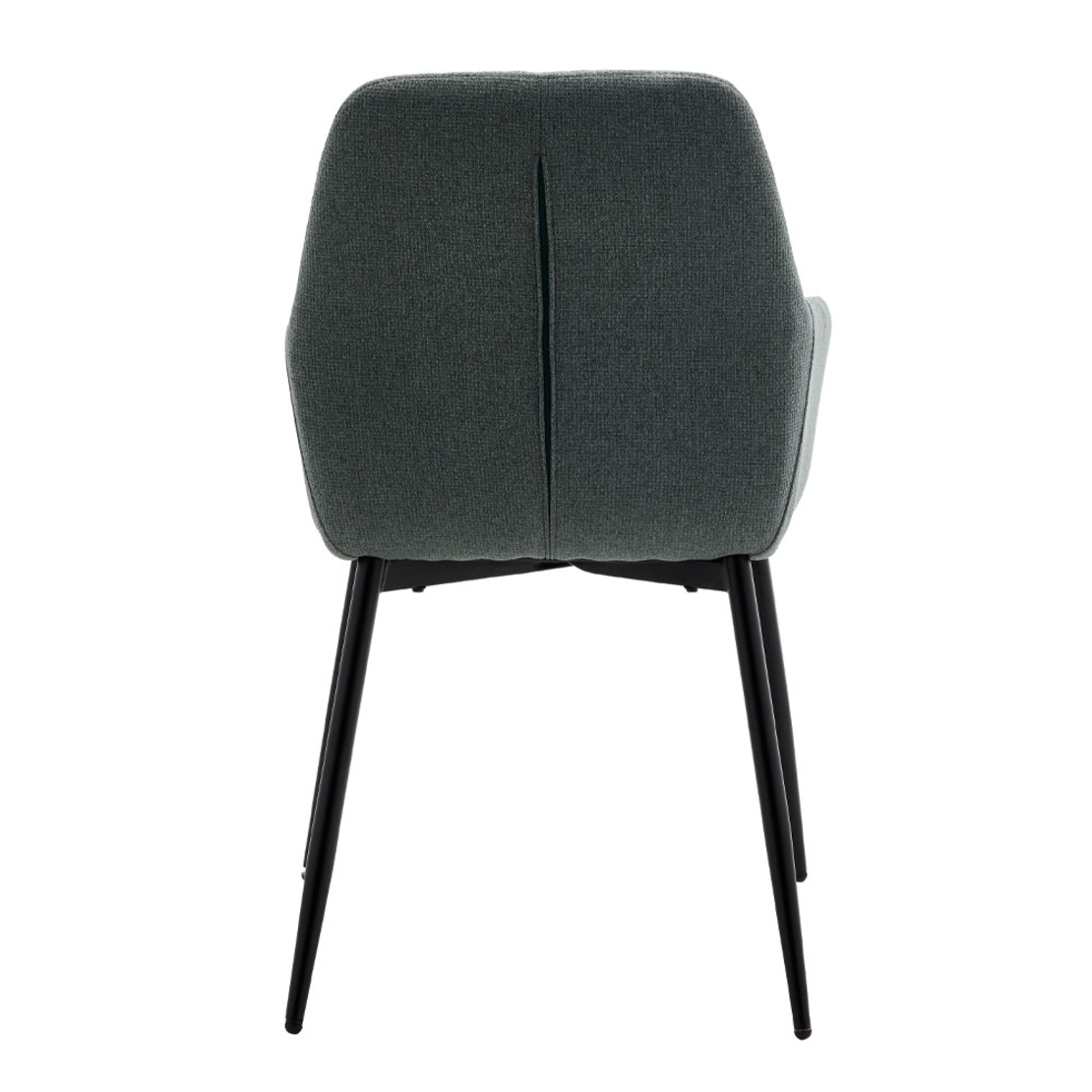 STONE CHAIR ARMCHAIR EASY CLEAN FABRIC ALMOND GREEN METAL BLACK E1 PRC