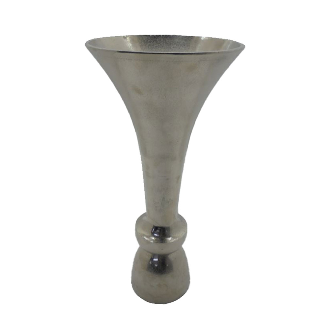 LUXOR VASE ALUMINIUM SILVER NICKEL 22,75x22,75xH48