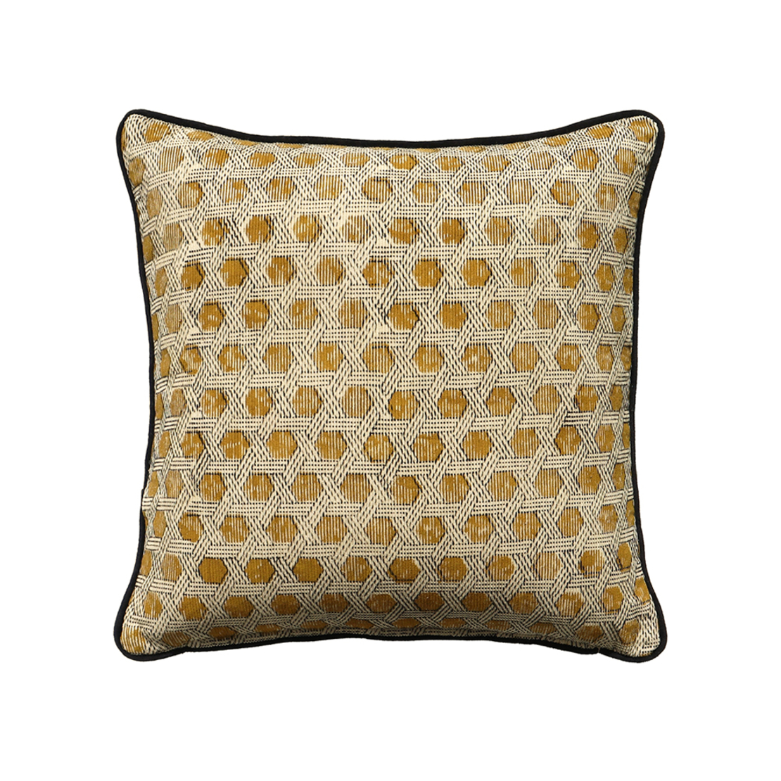 SAMOAN B DECOR CUSHION COTTON VISCOSE BEIGE DIJON