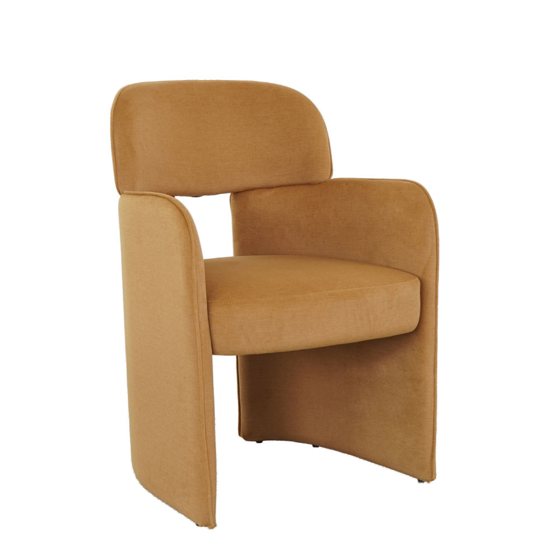 VANITY ARMCHAIR FABRIC CAMEL METAL E1 PRC
