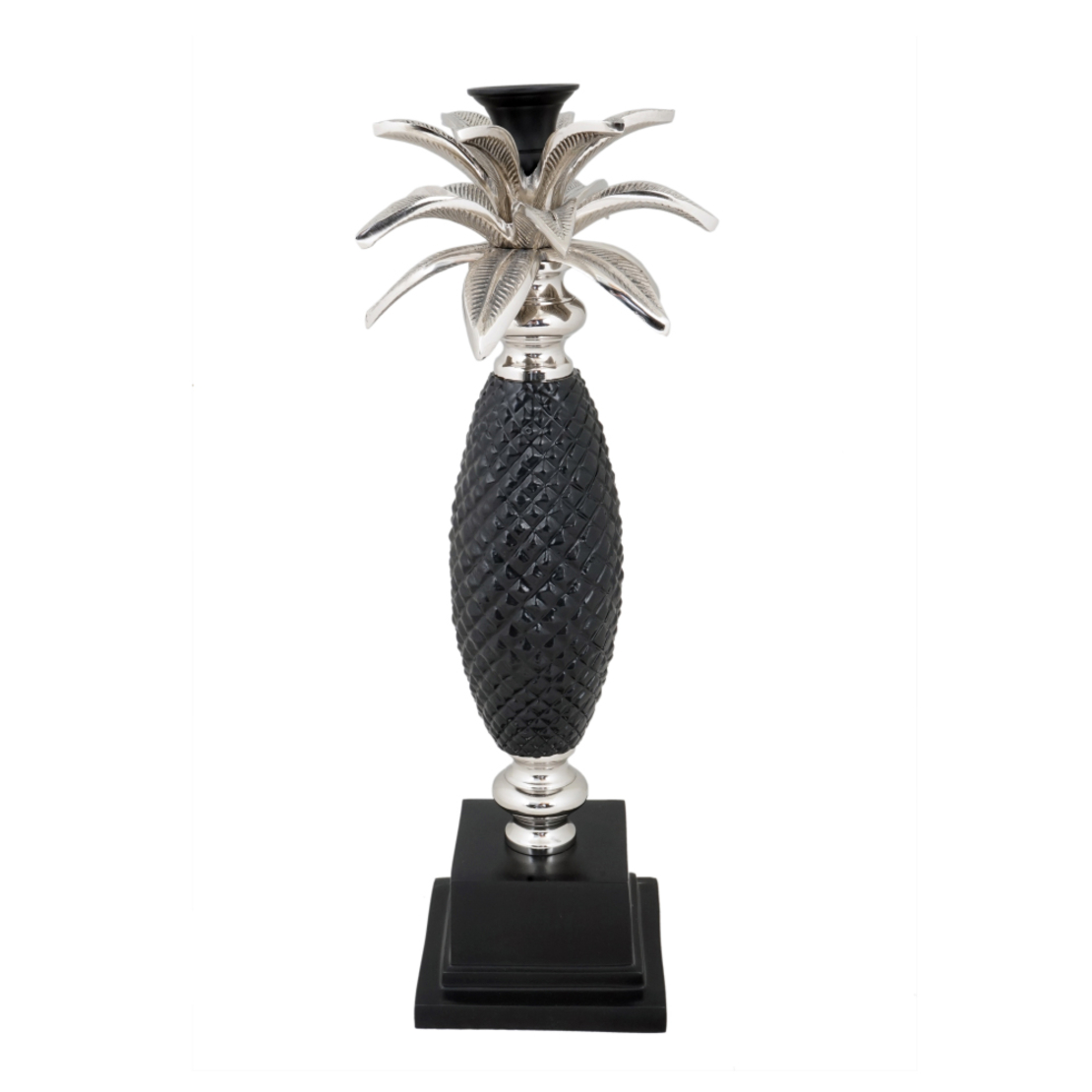 ANANAS CANDLE HOLDER METAL BLACK D13xH44cm IN