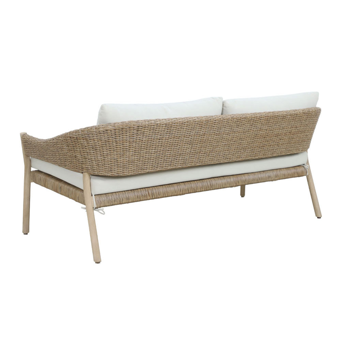 SUMATRA LOUNGE SET 1+2 WOOD EUCALYPTUS NATURAL BEI