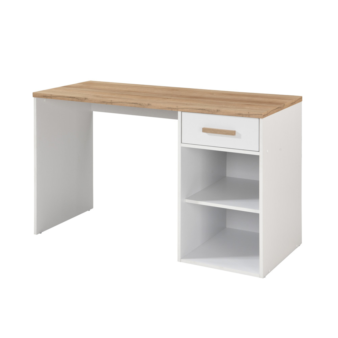 PRACTICO 120 DESK 1DRAWER CHIPBOARD WITH MELAMINE CARTA WHITE NATURAL 120x50xH76cm E1 MY