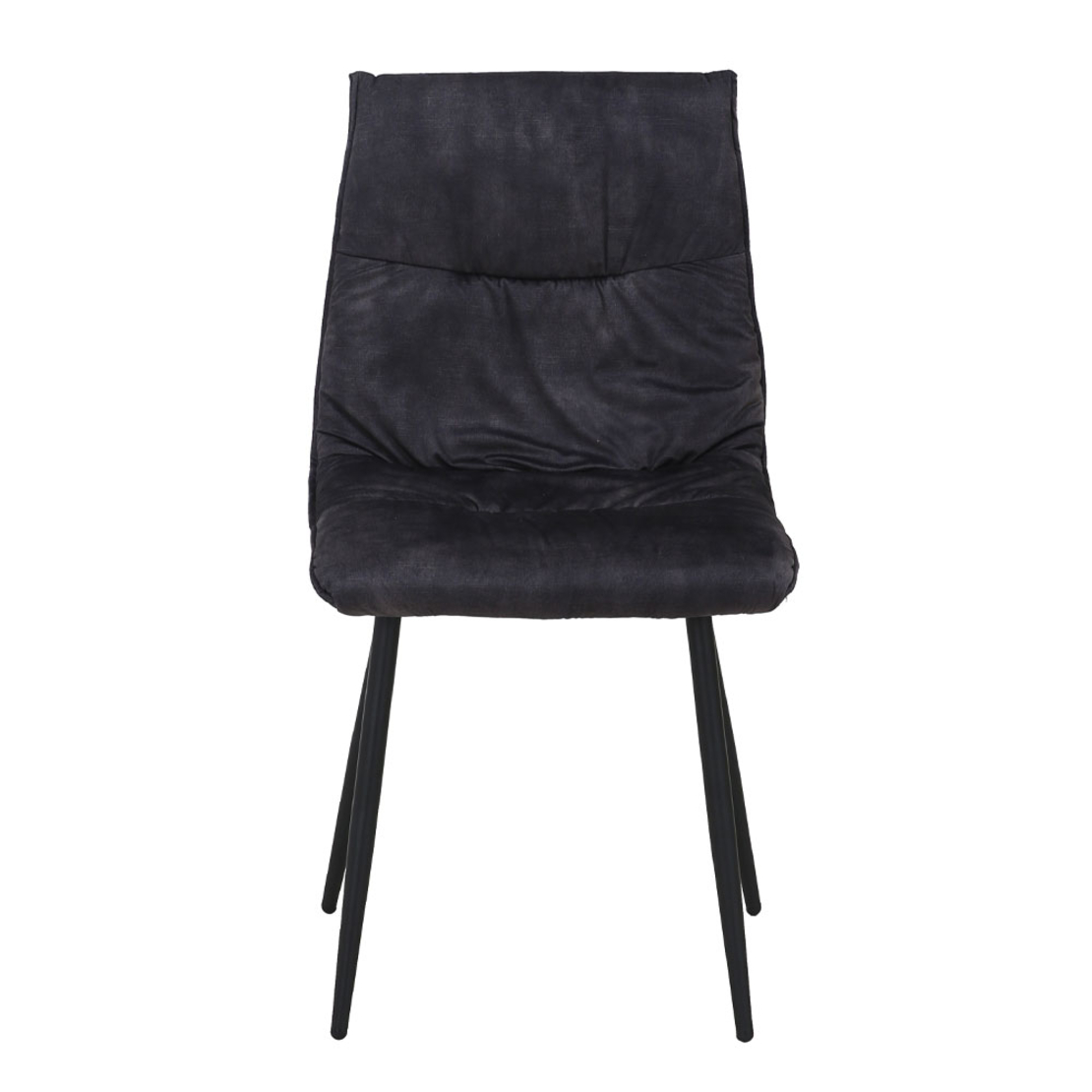 LINEA CHAIR FABRIC ANTRACITE METAL BLACK E1 PRC