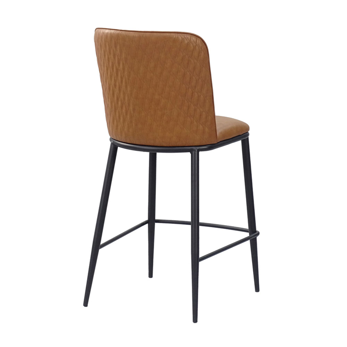 COUTURE STOOL BAR FABRIC CAMEL METAL BLACK PRC