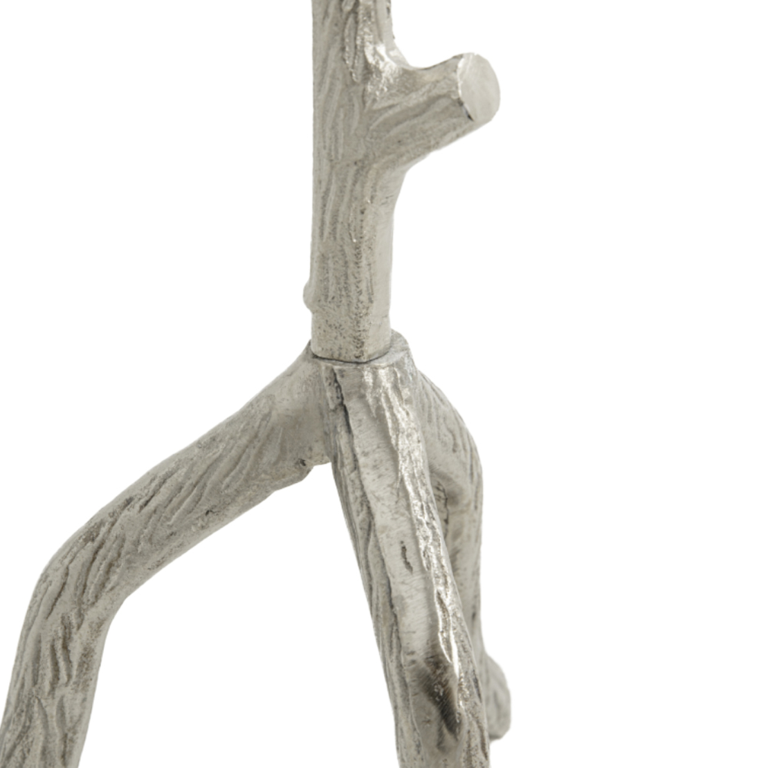 BIZARRE SIDE TABLE ALUMINIUM SILVER 45x45xH64cm IN