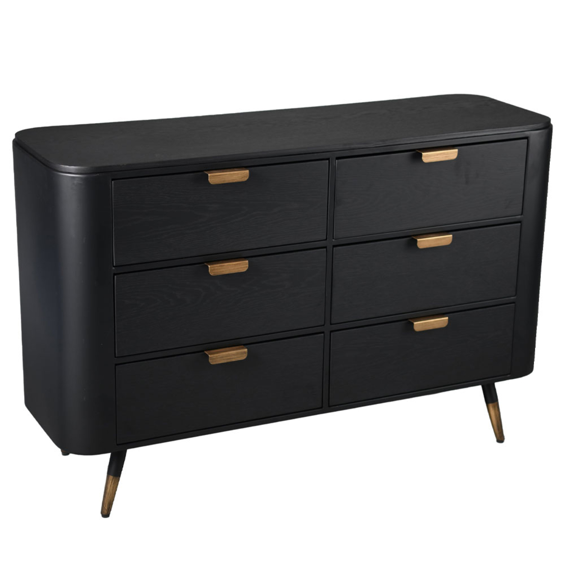 COLOMBO PEDESTAL WOOD BLACK METAL GOLD E1 PRC