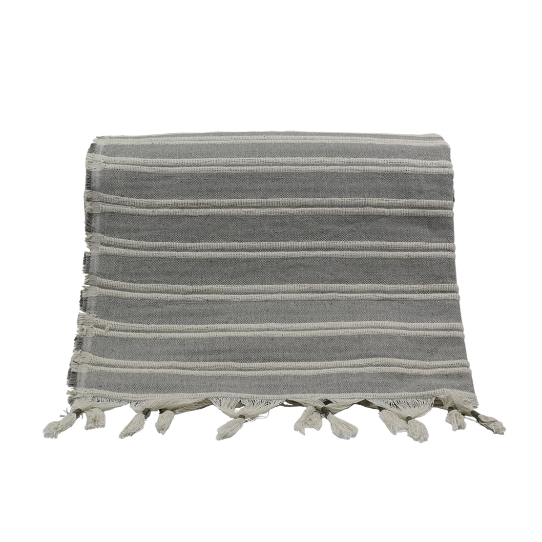 AMMOS 1 THROW COTTON BEIGE 150x210cm IN