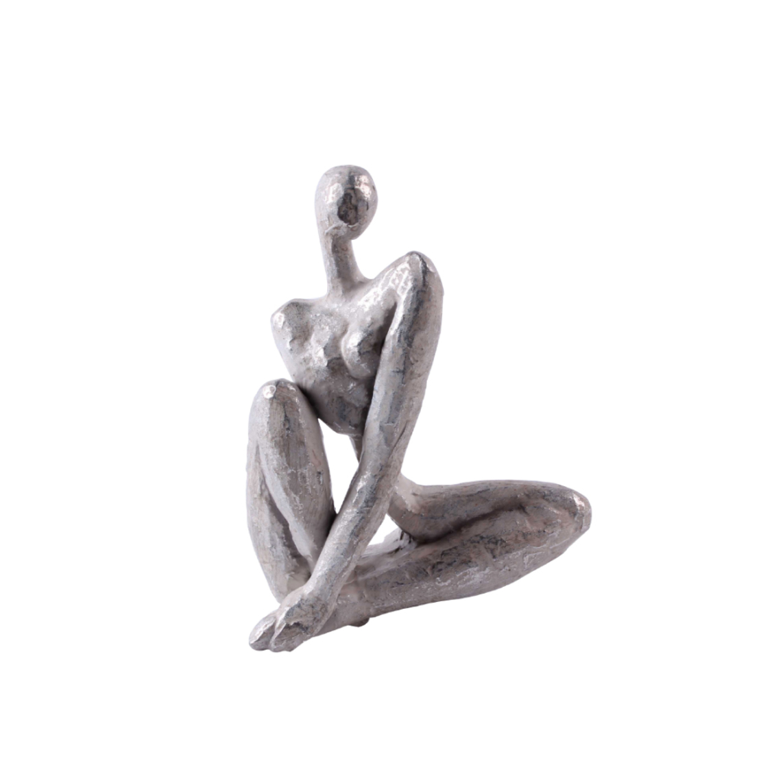 POZA 1 DECO FIGURE POLYRESIN SILVER 16x8xH21cm PRC