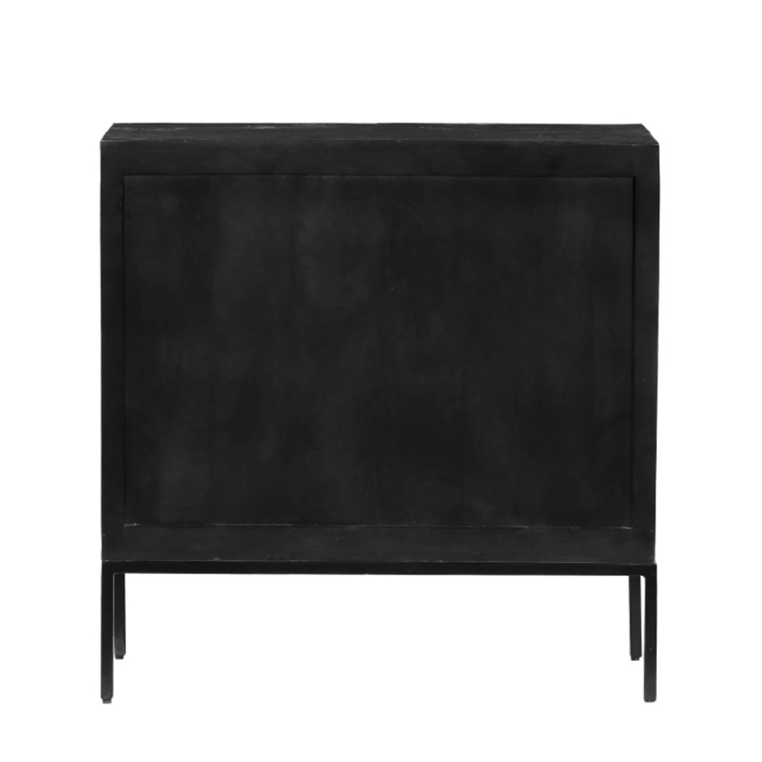 AZTEC COMMODE 2DOORS 2DRAWERS WOOD MANGO BLACK IN