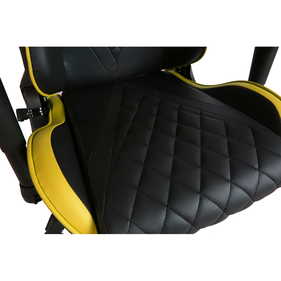 RANGER GAMING CHAIR DESK FABRIC BLACK NYLON YELLOW METAL 52x74xH138cm PRC