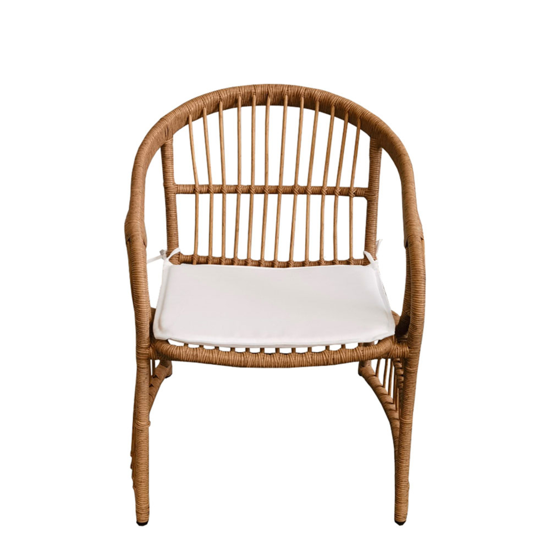 SIRENE ARMCHAIR WITH ARM PE WOVEN NATURAL 58x65xH77,5cm PRC