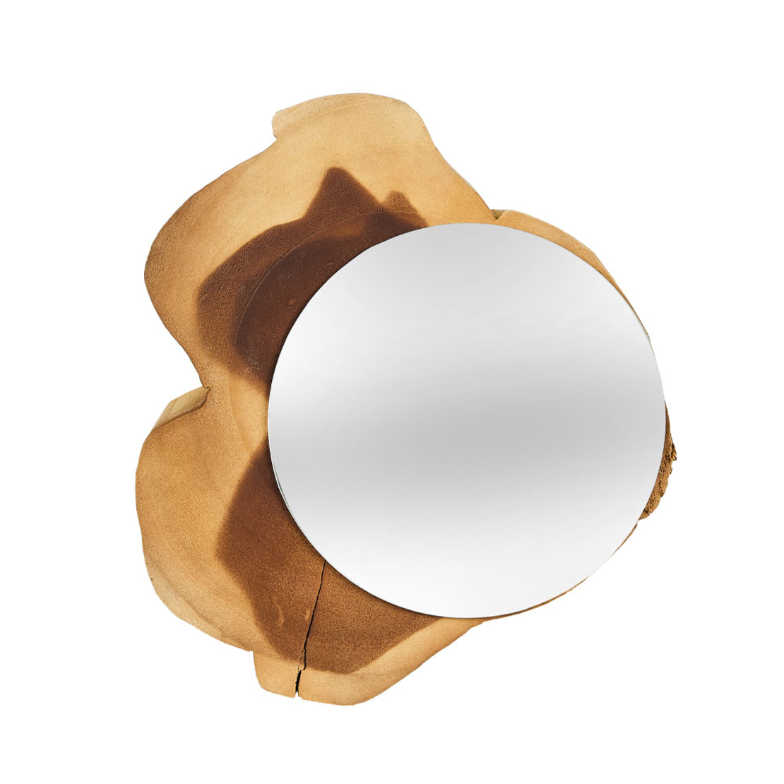MEDUSA MIRROR WOOD NATURAL 30x30x11cm E1 PRC