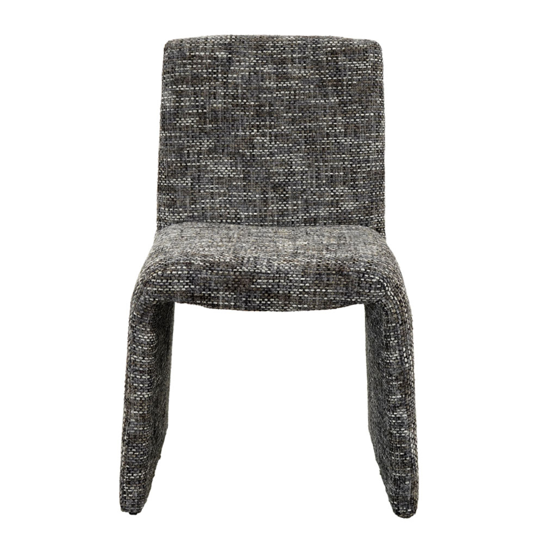 QUADRO CHAIR FABRIC GREY DARK METAL E1 PRC