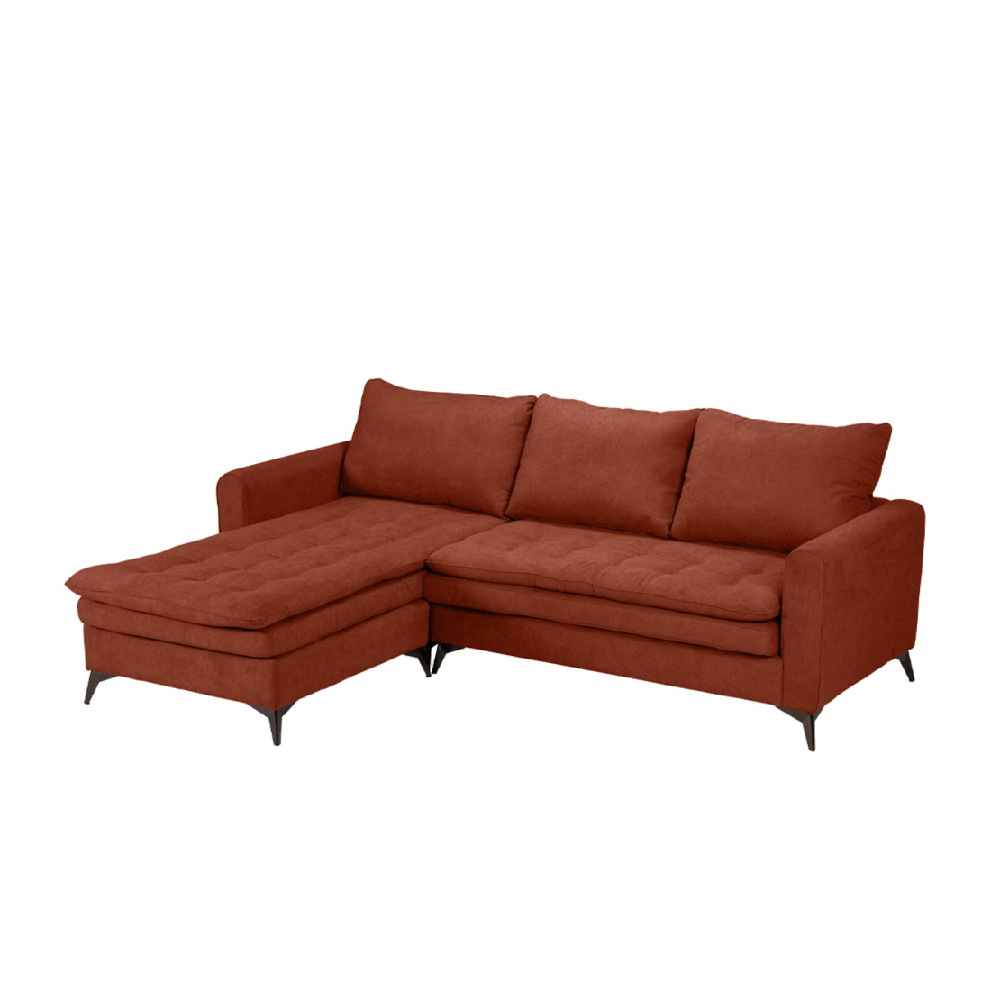 SCANDALO SOFA REVERSABLE CORNER EASY CLEAN FABRIC TERRACOTTA E1 EU