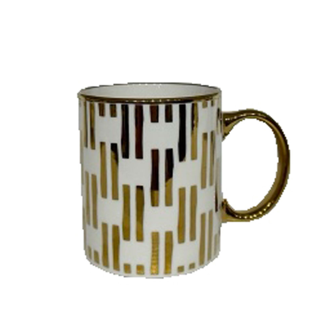 GOLDIE B MUG NEW BONE CHINA WHITE GOLD D8xH9,7cm P