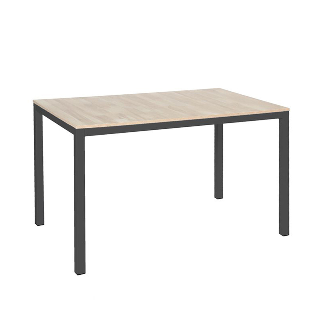 STUDIO 120 TABLE CHIPBOARD WITH MELAMINE CARTA SONOMA METAL BLACK E1 PRC