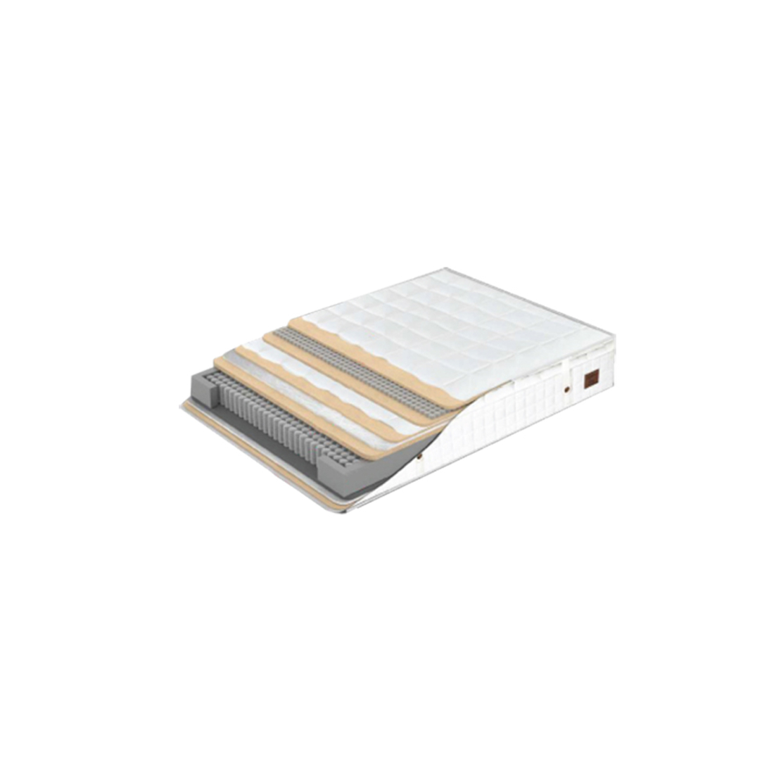 MONT BLANC MATTRESS 160x200cm FABRIC WHITE FOAM TR