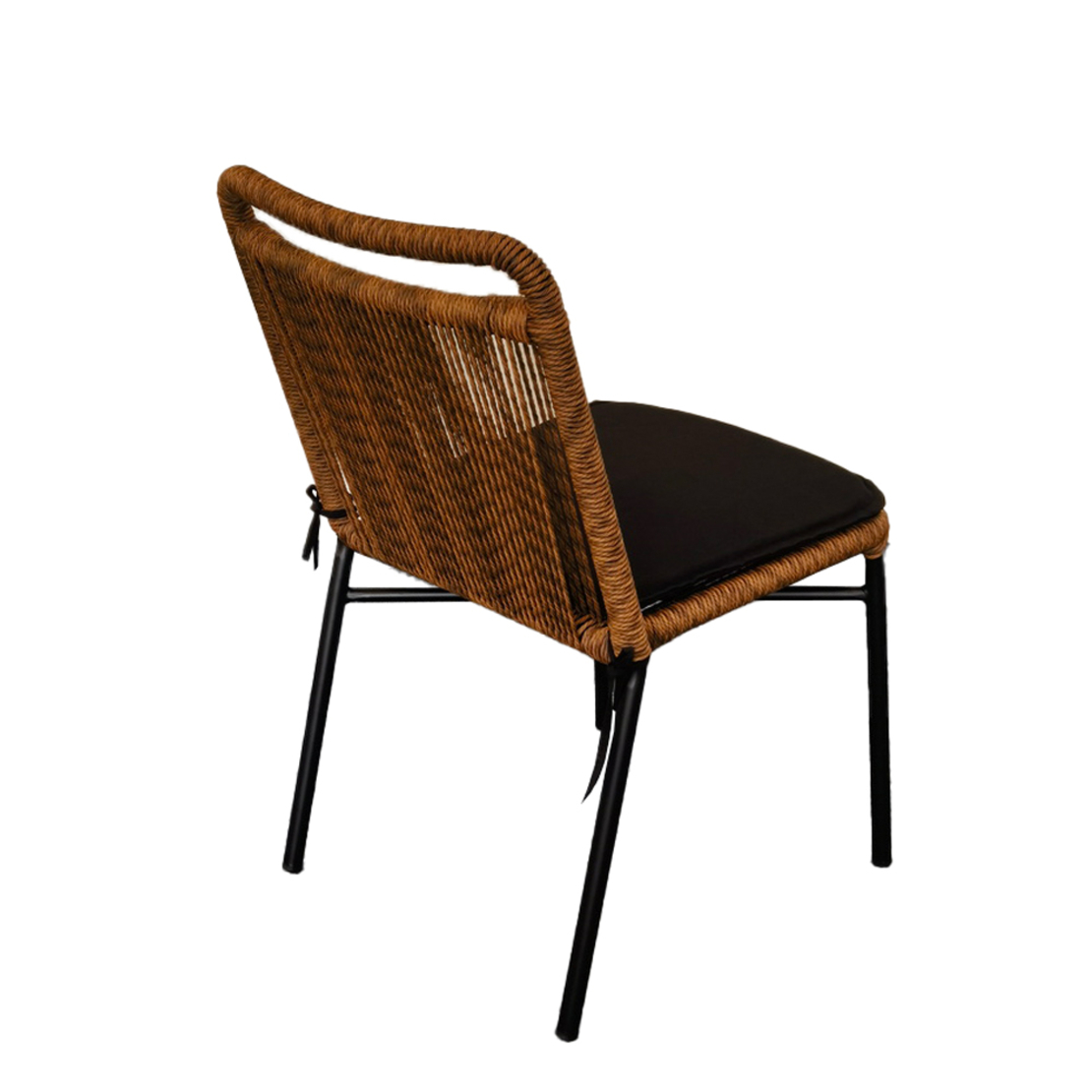 HANG CHAIR PE WOVEN NATURAL DARK BLACK 48x61xH83cm PRC
