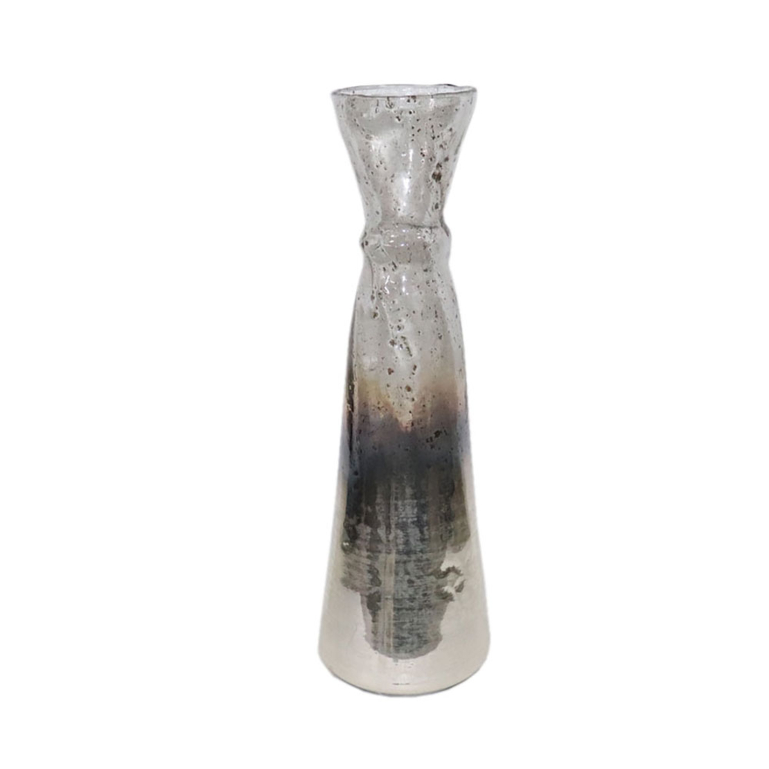 JEG VASE GLASS GOLD BRONZE SILVER D18xH56cm IN