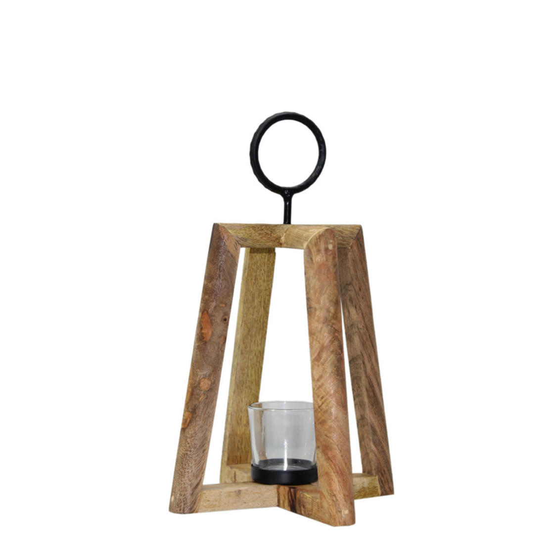 CADMUS LANTERN NATURAL BLACK 19x19xH30cm IN