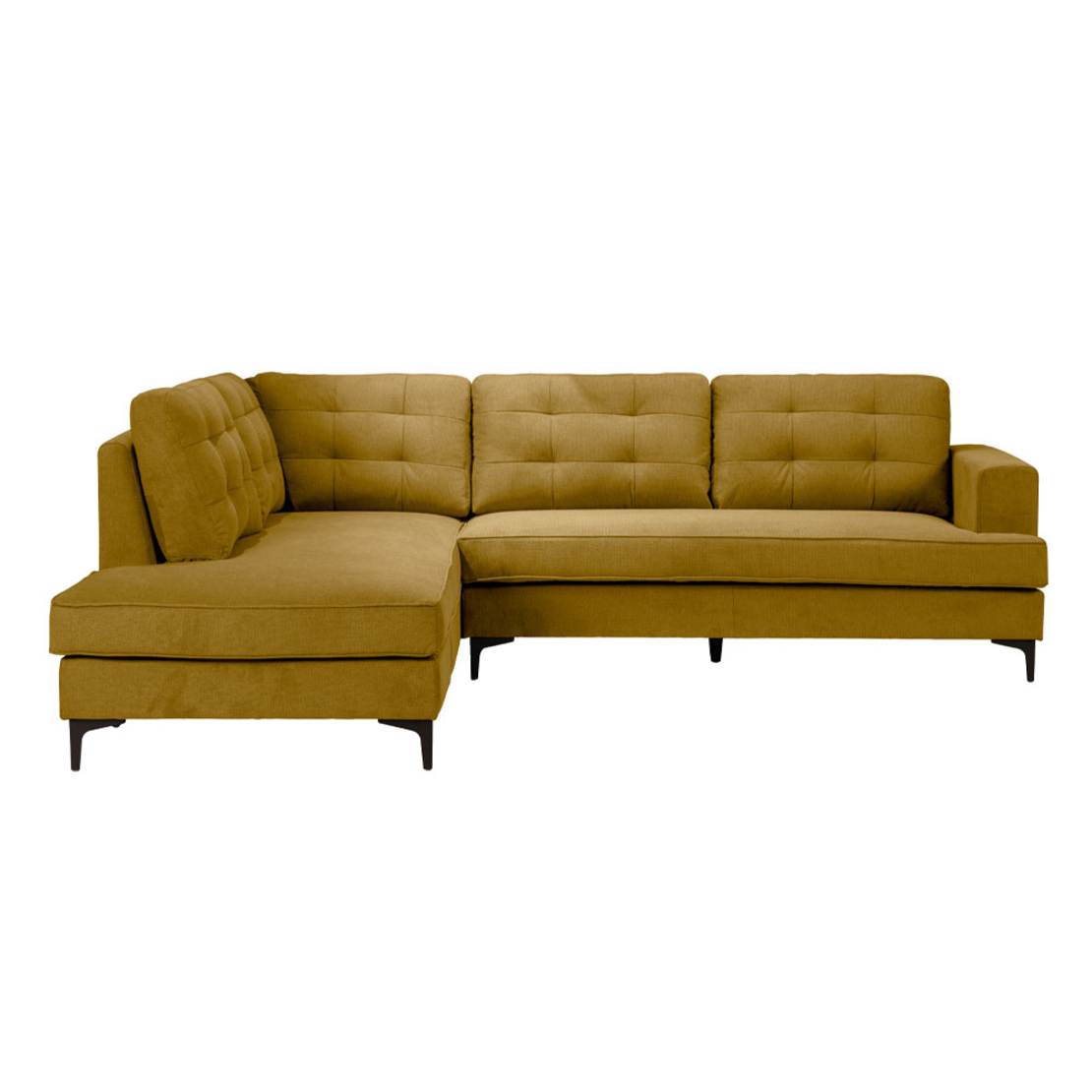 AMSTERDAM SOFA CORNER LEFT EASY CLEAN FABRIC MUSTARD E1 EU